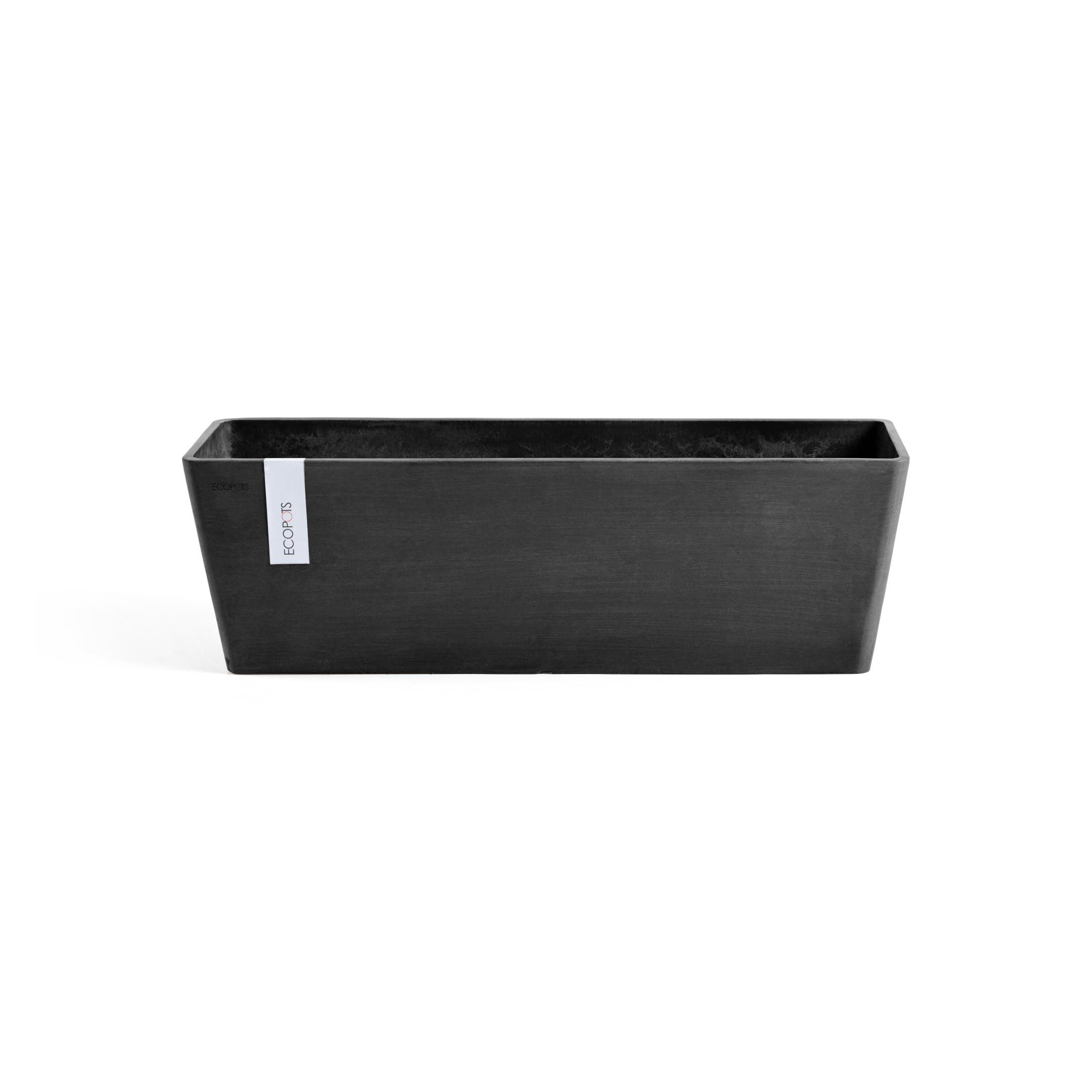 Ecopots Blumentopf Dunkelgrau 17.5 cm