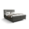 BOXBETT mit Matratze H3 und Topper ONO 160x200 CURIO 93 - Grau, Textil (160/200cm) - Bedante