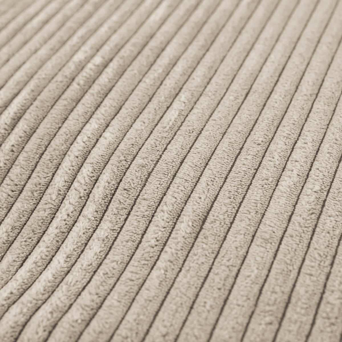 POUF Cord Der Faule Lenz - Beige, Textil (60/40/60cm) - Mokebo