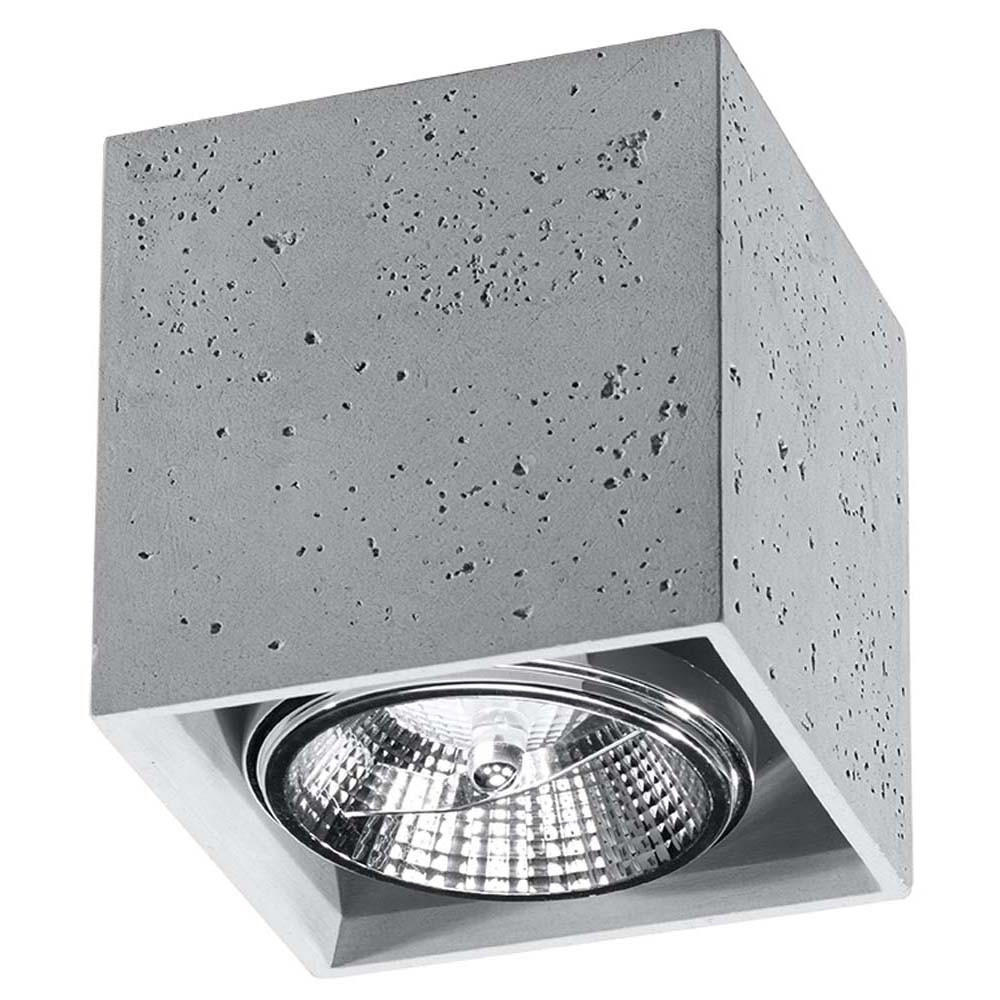 Sollux Lighting Deckenleuchte Grau 14x14x14 cm