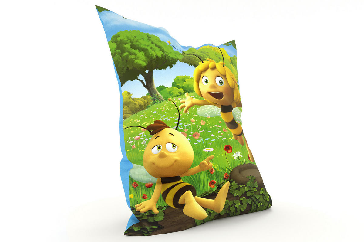 KINDER-SITZSACK - Biene Maja - Gelb/Weiß, Textil (100/25/135cm) - Green Bean