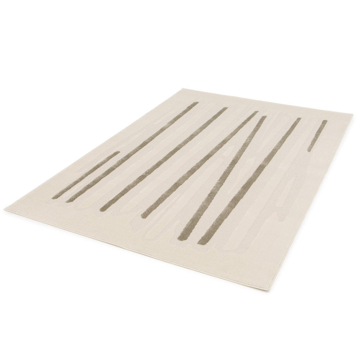 TEPPICH sehr weich mit Relief-Effekt beige - Beige, Textil (120/170cm) - AFK Living