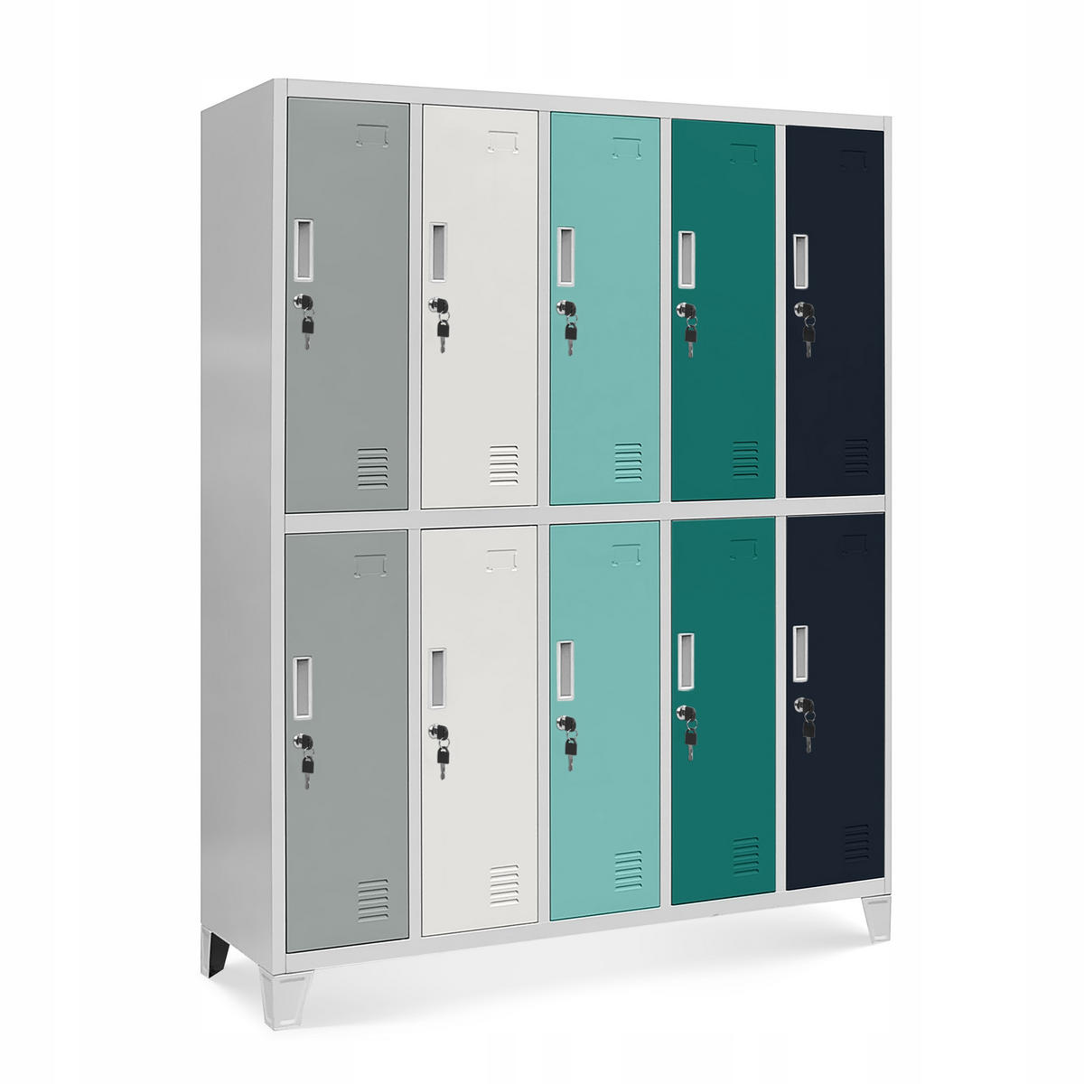 SCHLIESSFACHSCHRANK Bartek - Multicolor, Metall (136/172/45cm) - Jan Nowak