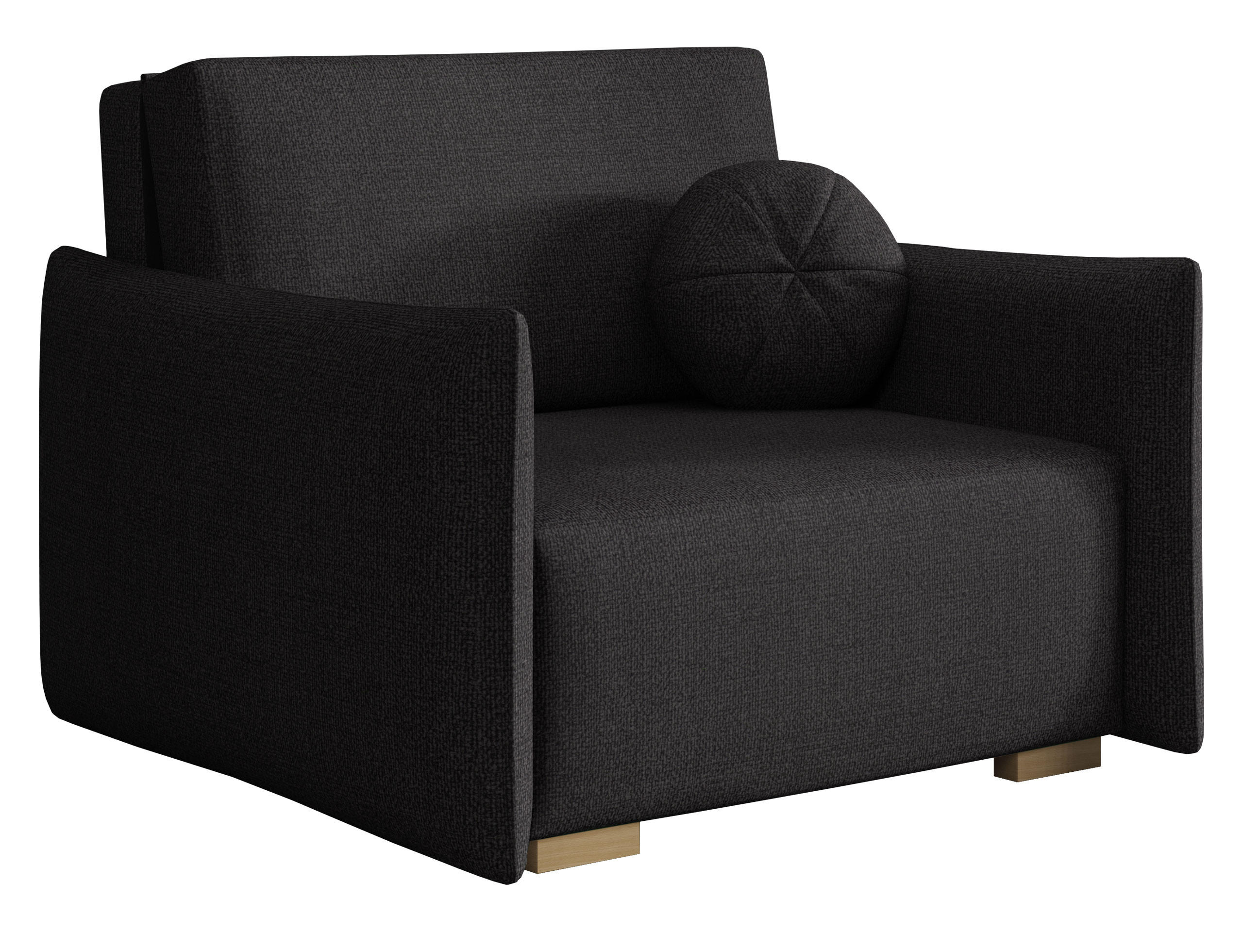 SCHLAFSOFA Viva Glov I - Schwarz/Naturfarben, Holz/Textil (104/85/98cm) - MIRJAN24