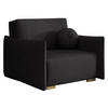 SCHLAFSOFA Viva Glov I - Schwarz/Naturfarben, Holz/Textil (104/85/98cm) - MIRJAN24