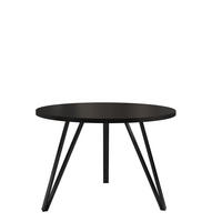 COUCHTISCH Linea Schwarz, Schwarze Beine - Schwarz, Holzwerkstoff/Metall (67/67/45cm) - Bettso