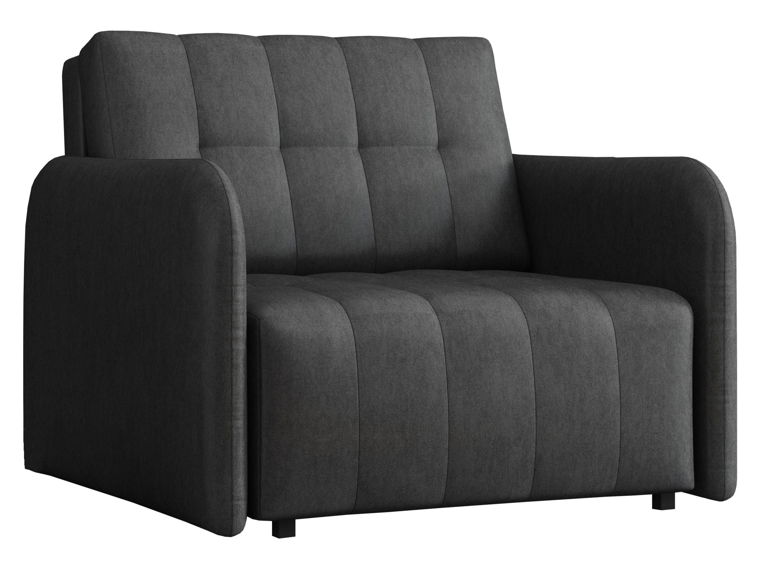 SCHLAFSOFA Viva Grand I - Dunkelgrau/Schwarz, Holz/Kunststoff (98/85/95cm) - MIRJAN24