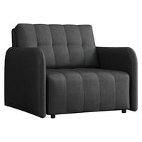 SCHLAFSOFA Viva Grand I - Dunkelgrau/Schwarz, Holz/Kunststoff (98/85/95cm) - MIRJAN24