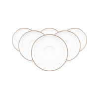 KOMBIUNTERTASSEN Sento Home Pure Lines Cocoa Brown ø 16,2 cm 6er Set - Hellbraun, Keramik (16.2cm) - Seltmann Weiden