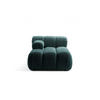 CHAISELONGUE links Bellis aus Boucle petrol - Petrol, Textil (94/70/155cm) - Micadoni