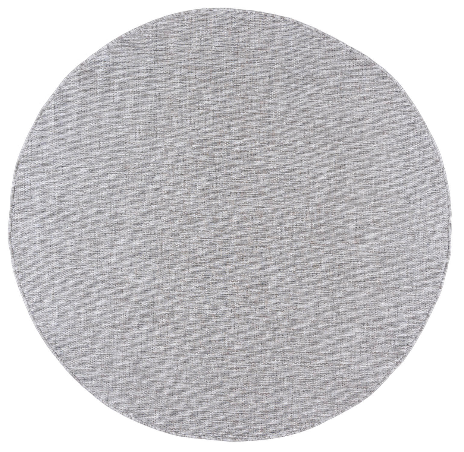 TEPPICH Grau In-Outdoor Einfarbig - Rund, Kurzflor, Modern, Minimalistisch - 200 x 200 cm - Dunkelgrau/Hellgrau, Textil (200/200cm) - Mazovia