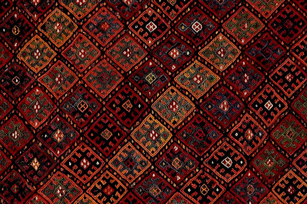 HANDWEBTEPPICH Sofreh Kordi Mehrfarbig 95/78 cm Schurwolle - Multicolor, Textil (78/95cm) - Looma
