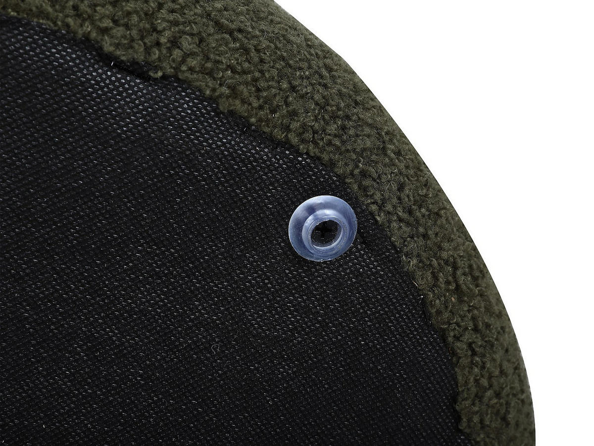 SITZHOCKER - 1 Person - Stoff - Tannengrün - ECAMBI - Waldgrün, Textil (40/45/40cm) - Vente-Unique