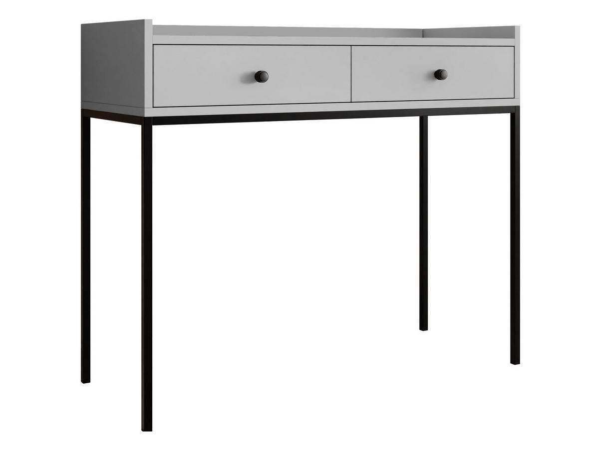 SCHMINKTISCH Tokirot 2SZ - Schwarz/Grau, Holzwerkstoff/Kunststoff (40/100/86cm) - MIRJAN24