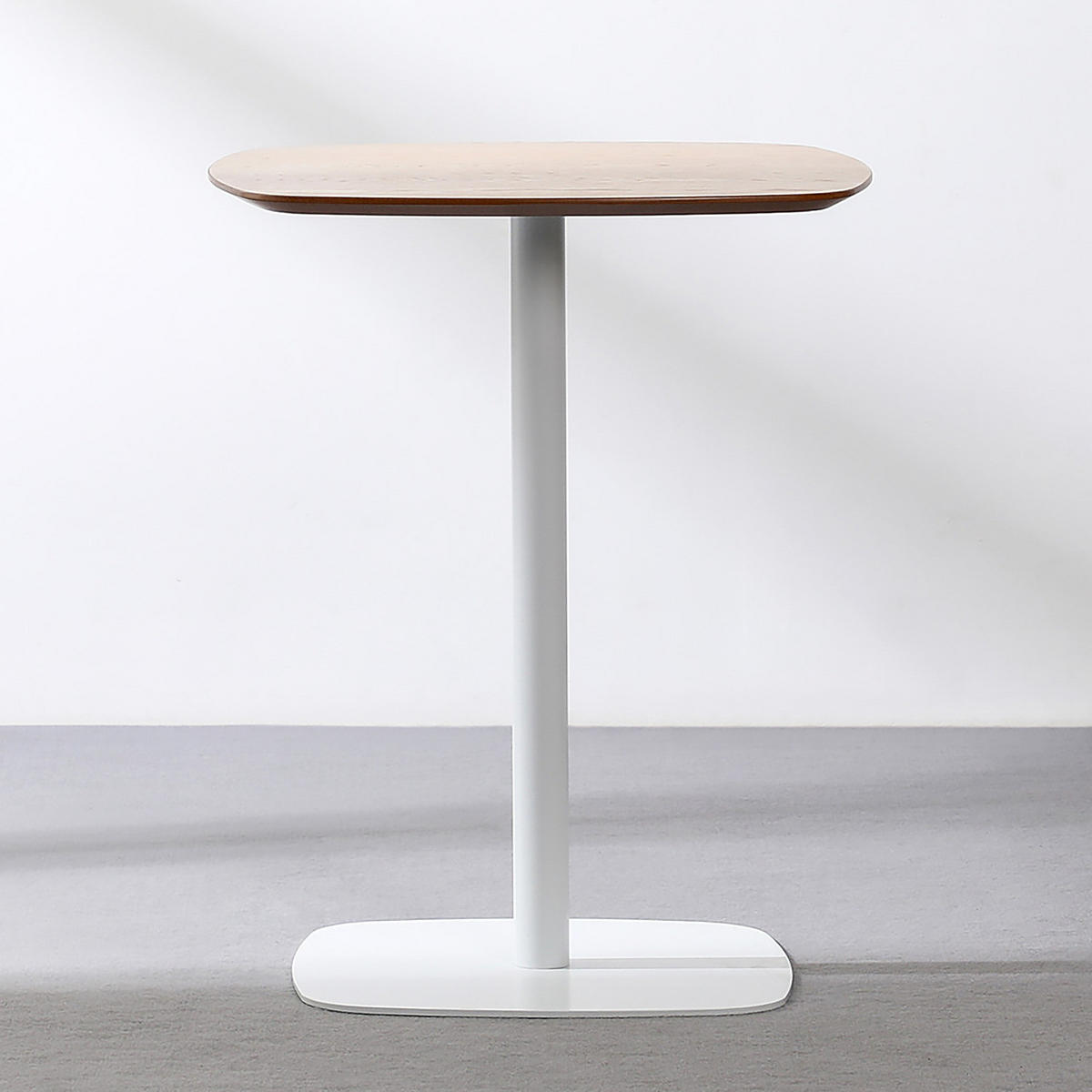 BISTROTISCH - Holzwerkstoff / Metall - Eichefarben/Weiß, Holzwerkstoff/Metall (60/60/74cm) - home24