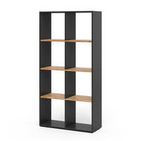 RAUMTEILER Scutum Anthrazit/Goldkraft Eiche 143 x 72 cm - Honigeiche/Anthrazit, Holzwerkstoff (143/72/29cm) - Vicco