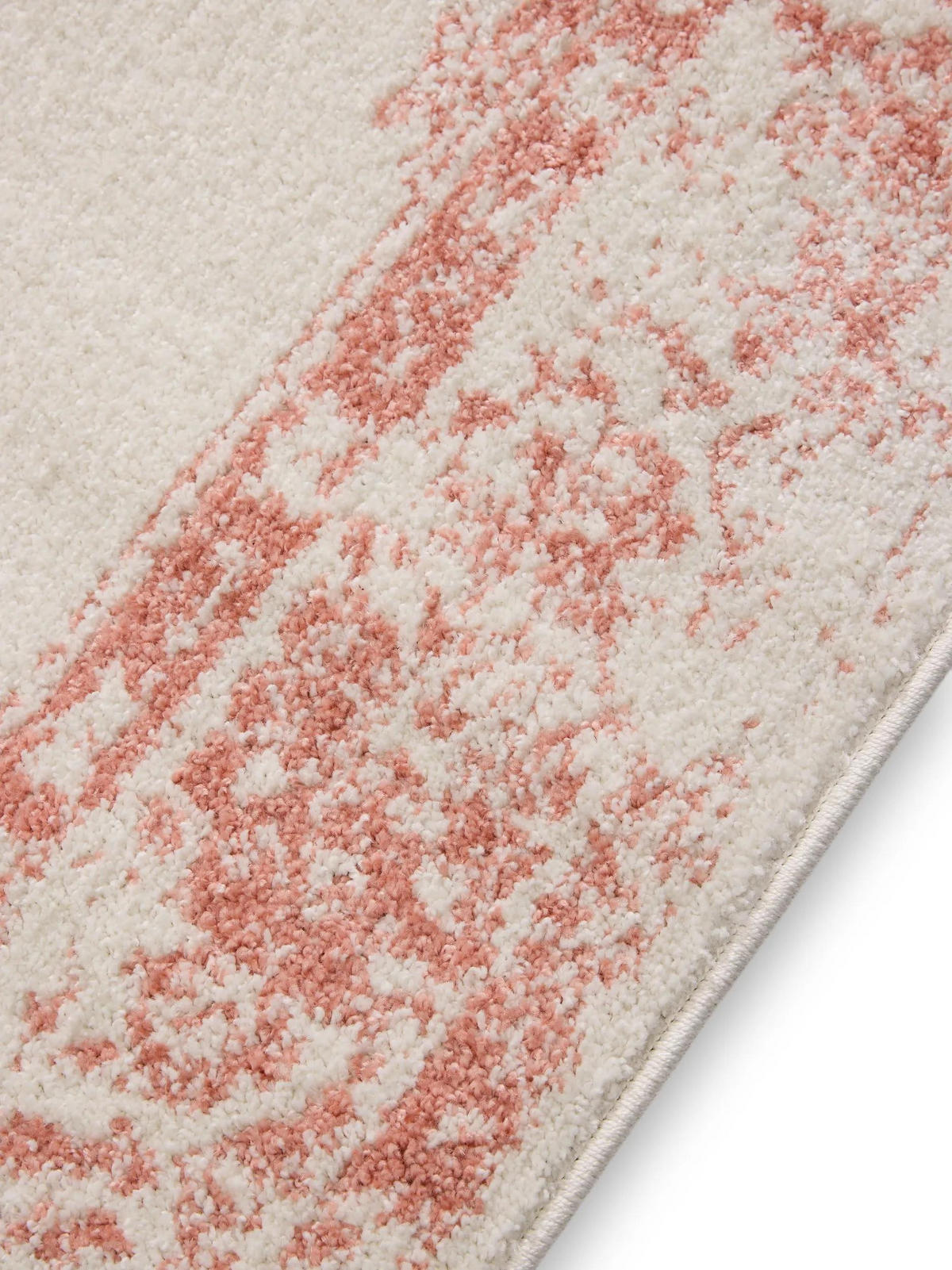 VINTAGE-TEPPICH Sia 160/230 cm - Creme/Rosa, Kunststoff (160/230cm) - benuta