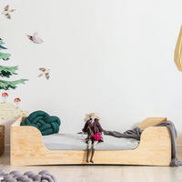 POSTEĽ 90/200 Noélie Prírodné drevo - hnedá, drevo (90/200cm) - Petits-meubles