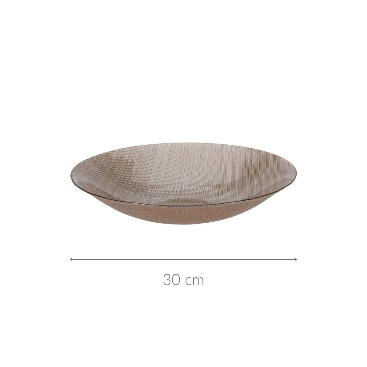 SCHALE Karneol Ø 30 cm - Goldfarben, Glas (30cm) - Home Styling Collection