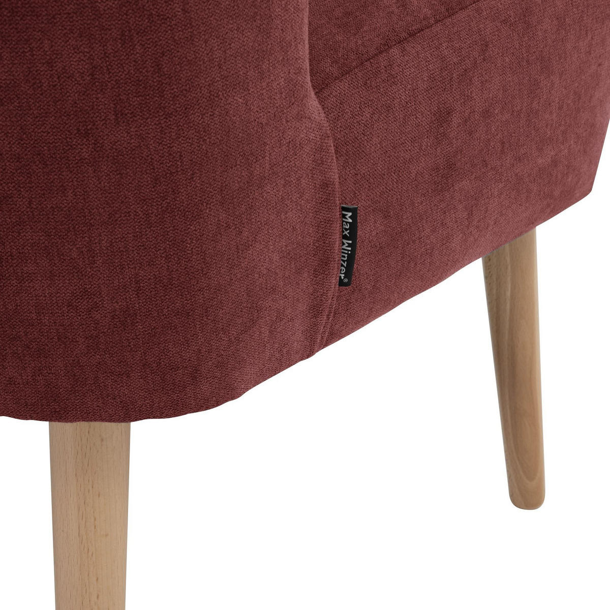 SESSEL Kamle Bezug Flachgewebe Buche natur / rot - Rot, Kunststoff (68/78/58cm) - 58aufmkessel