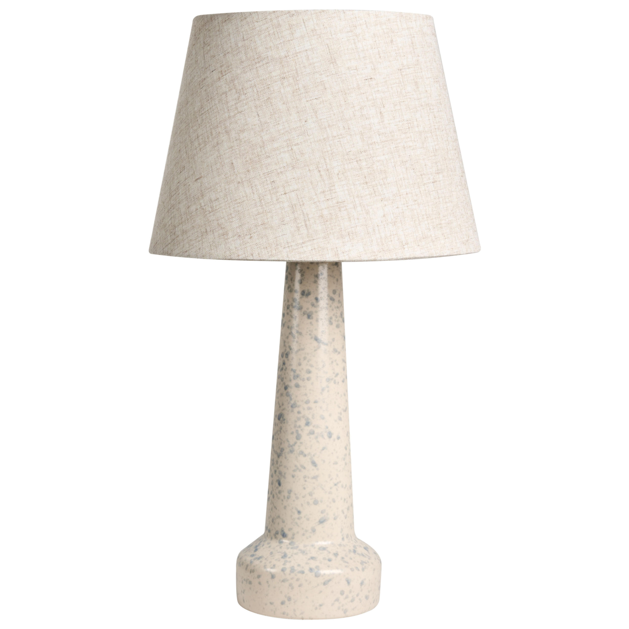 TISCHLAMPE Keramik Hellbeige Humuya - Blau/Beige, Keramik (28/28/50cm) - Beliani
