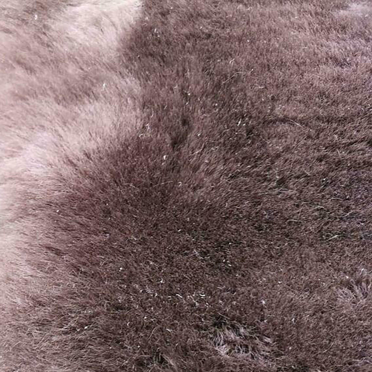 LAMMFELL Merinofell Dunkel-Taupe Dichte Wolle ca. 100 cm - Taupe, Fell (50/100cm) - Provellus