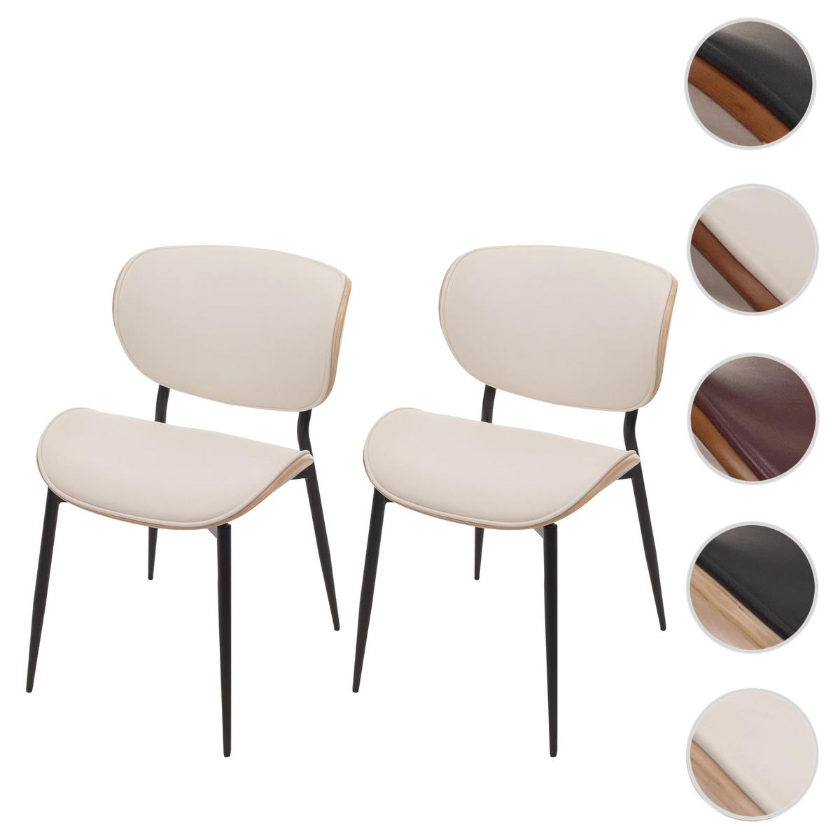 ESSZIMMERSTUHL Beige, Weiß - Beige/Weiß, Textil (50/80/51cm) - MCW