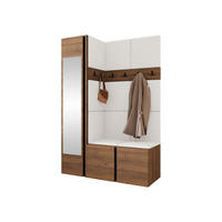 MOBILIER PENTRU HOL Orion X - alb/culoare lemn de nuc, material plastic/compozit lemnos (124/186/46cm) - MIRJAN24