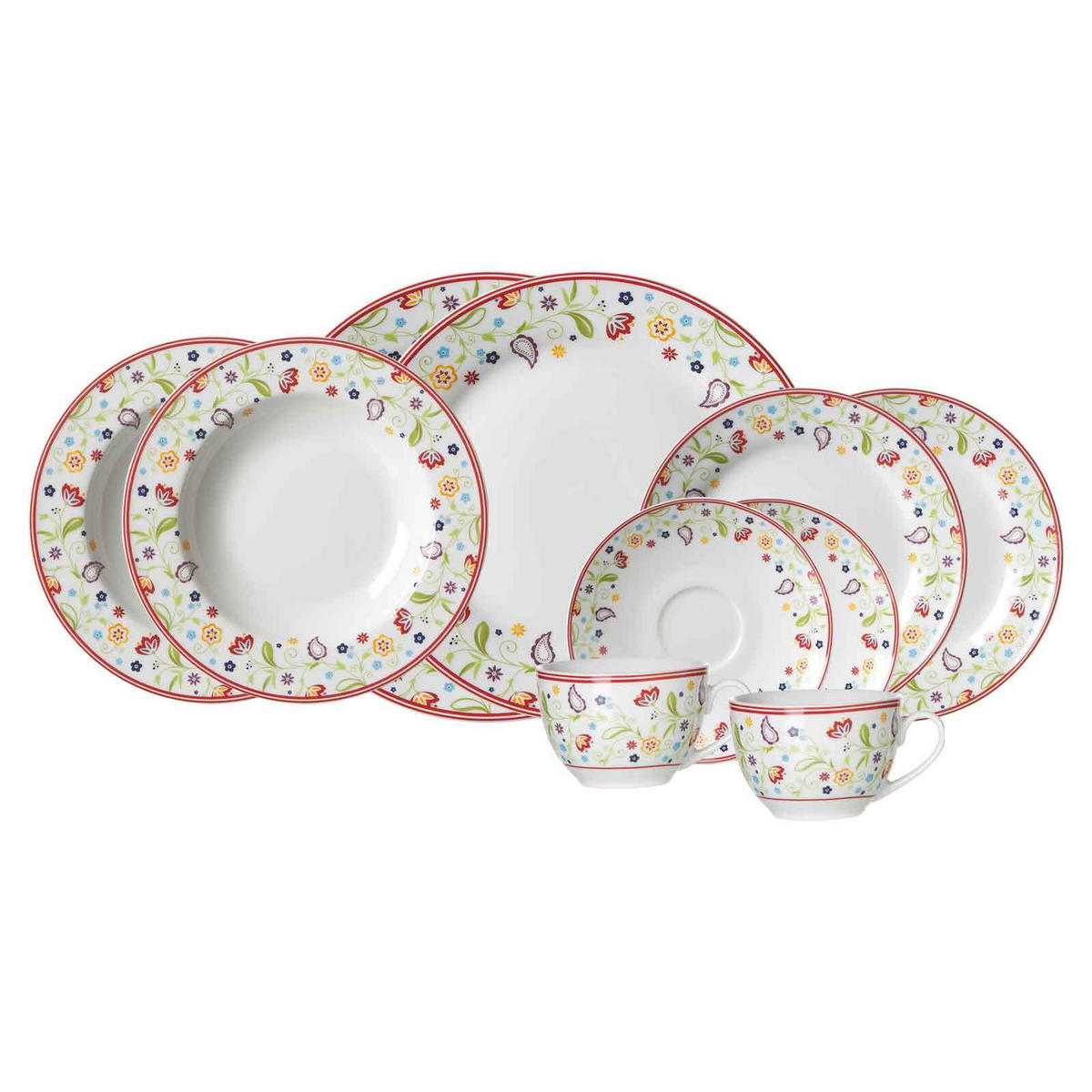 KOMBISERVICE Shanti Doppio bunt 10er Set - Multicolor, Keramik (1/1/1cm) - Ritzenhoff Breker