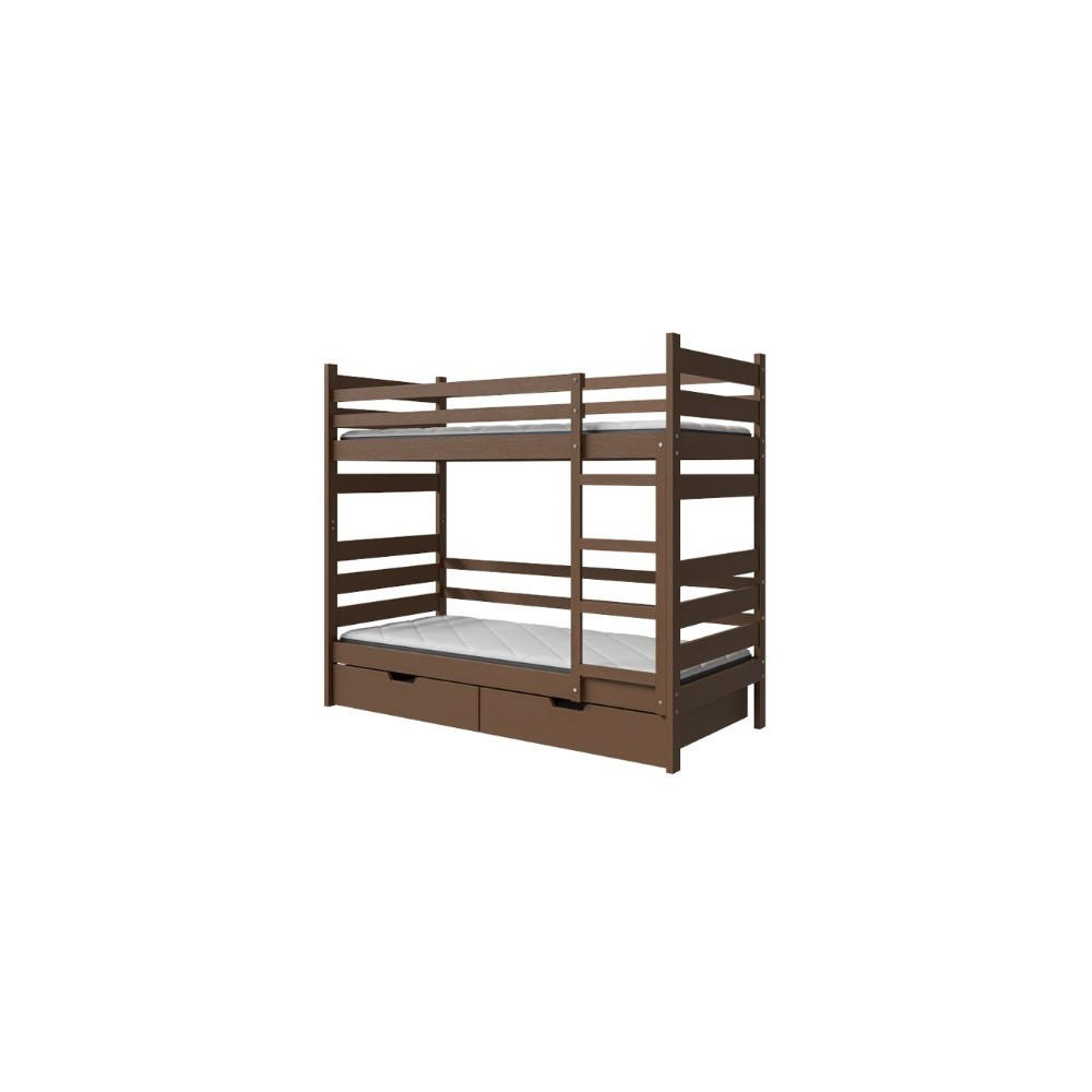 Masseno Etagenbett Nussbaum 80x190 cm