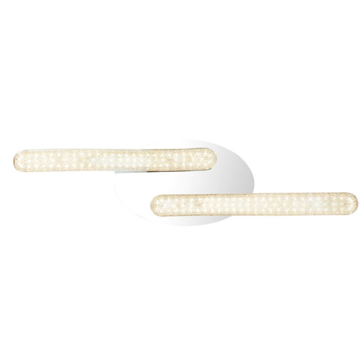 LED DECKENLEUCHTE Nabro Silber Chrom Kristalle - Silberfarben, Metall (75/20/12cm) - Globo Lighting