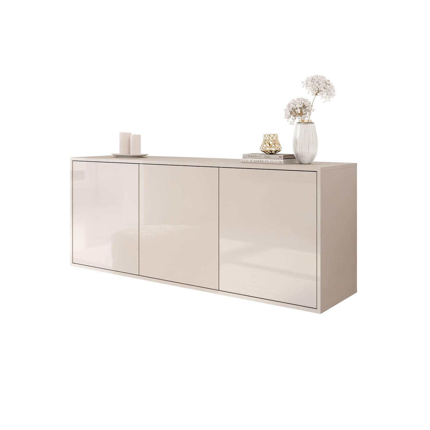 KOMMODE SANAYI Kaschmir Hochglanz – hängend - Kaschmir, Holzwerkstoff (154/60/40cm) - Lookway