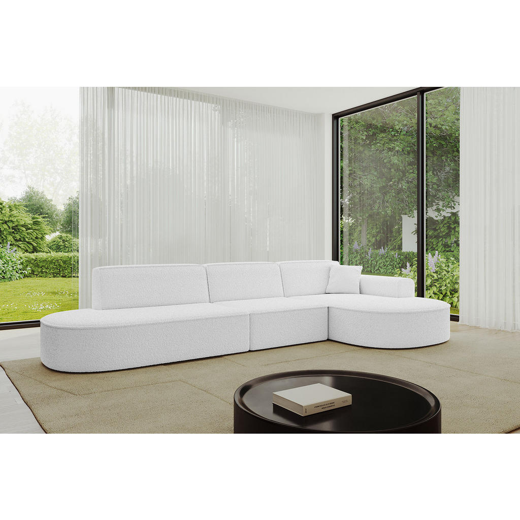 Thumbnail - Altdecor Ecksofa, Weiß, Textil, 4-Sitzer, 317x163 cm, Wohnzimmer, Sofas & Couches, Wohnlandschaften, Ecksofas