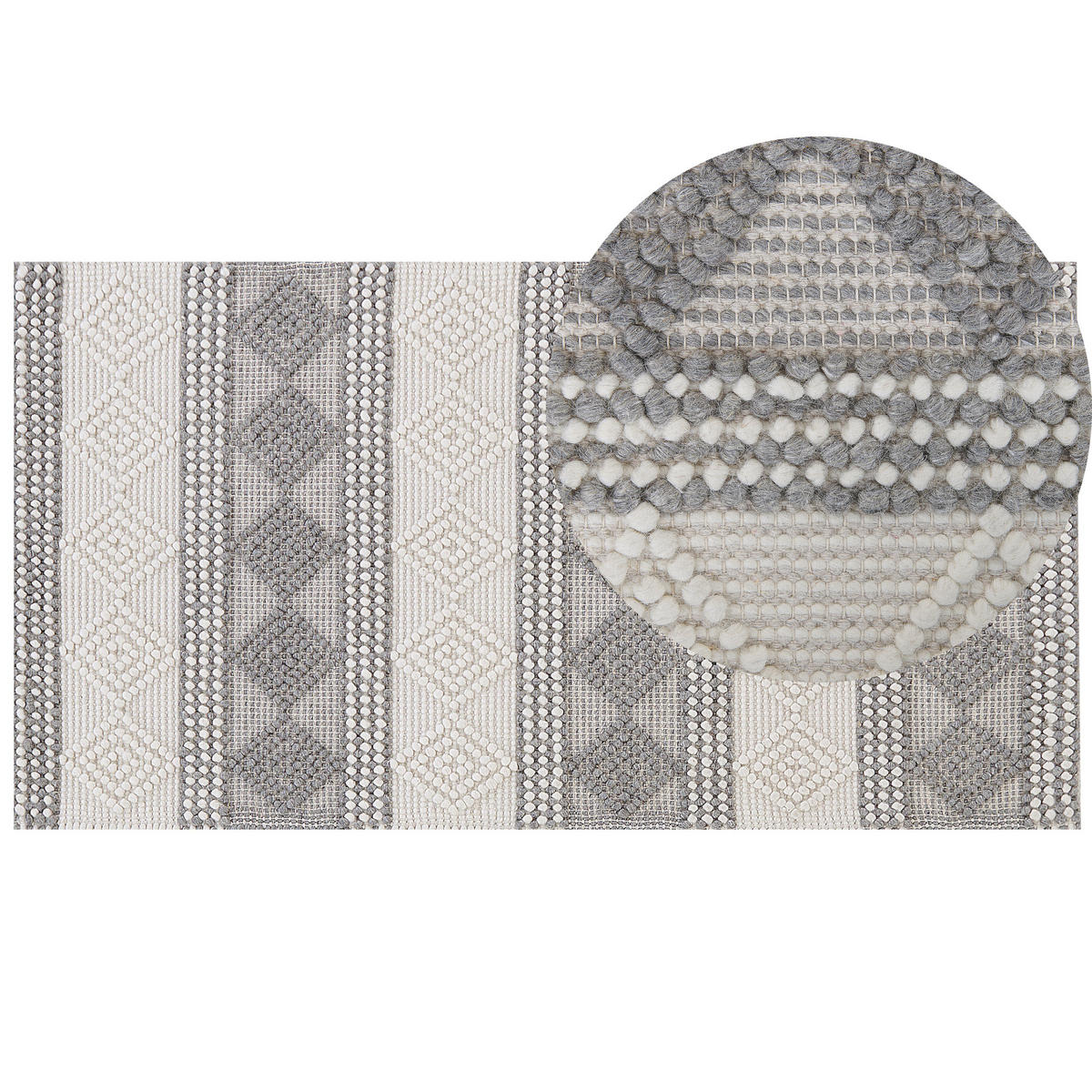 KURZFLOR-TEPPICH Bozova 150/80 cm - Beige, Textil (80/150cm) - Beliani