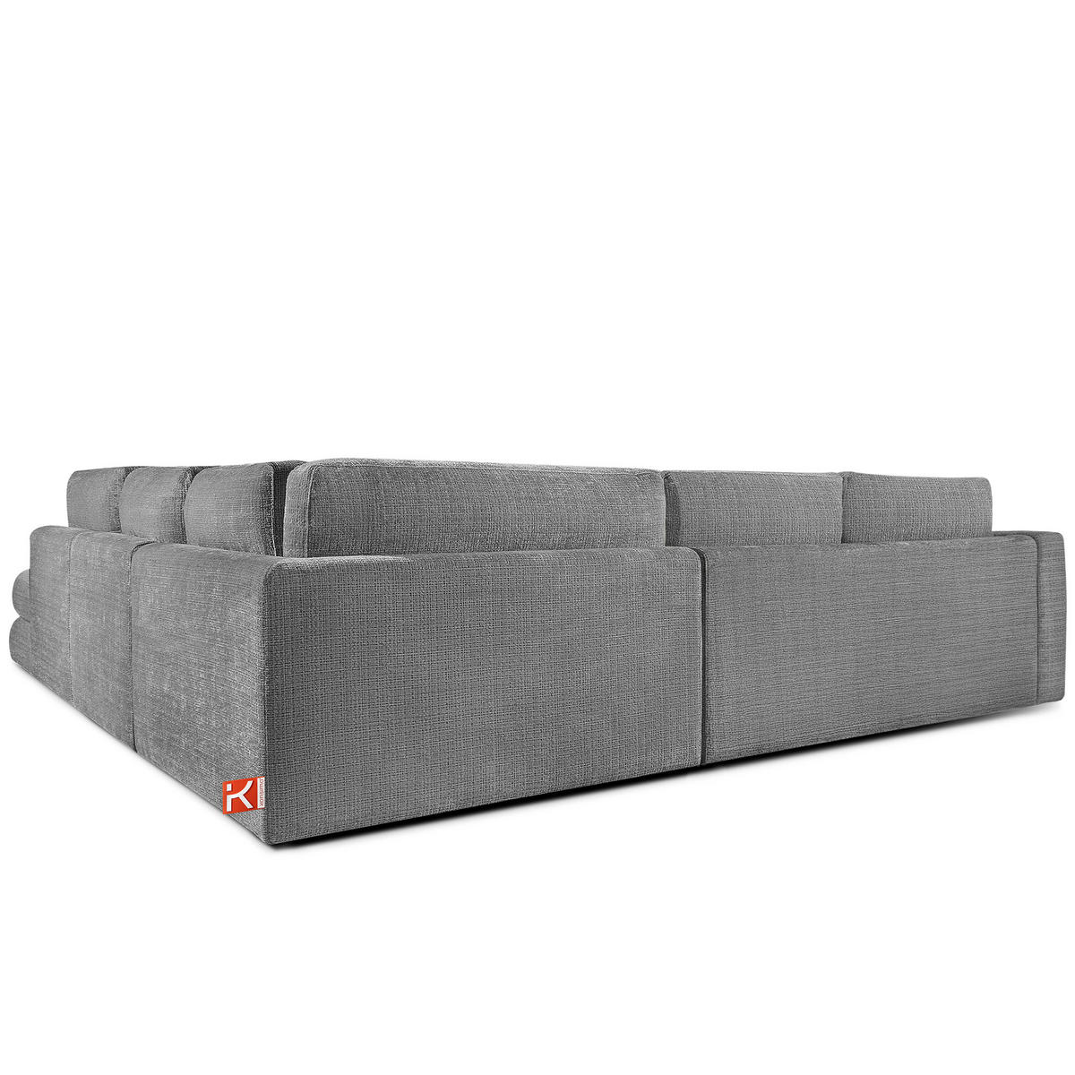 ECKSOFA links VERUS - Dunkelgrau, Holz/Holzwerkstoff (297/248cm) - KONSIMO®