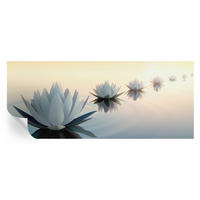 FOTOTAPETE 250x104 cm - Friedliche Aussicht - Weiß, Textil (250/104cm) - Wallfluent