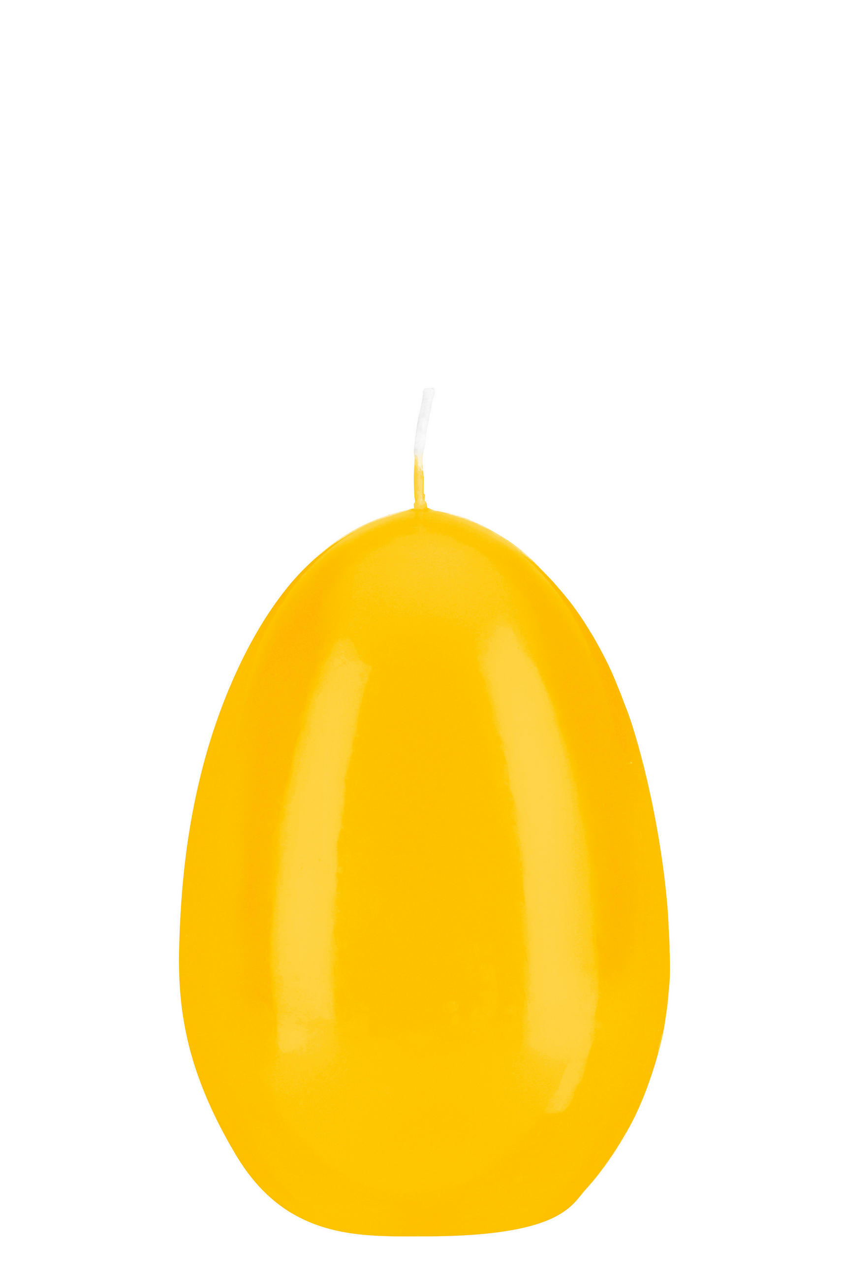 EIKERZEN Klarlack Goldgelb 120 x Ø 80 mm, 6 Stück - Gelb, Paraffin (8/12/12cm) - Kopschitz Kerzen