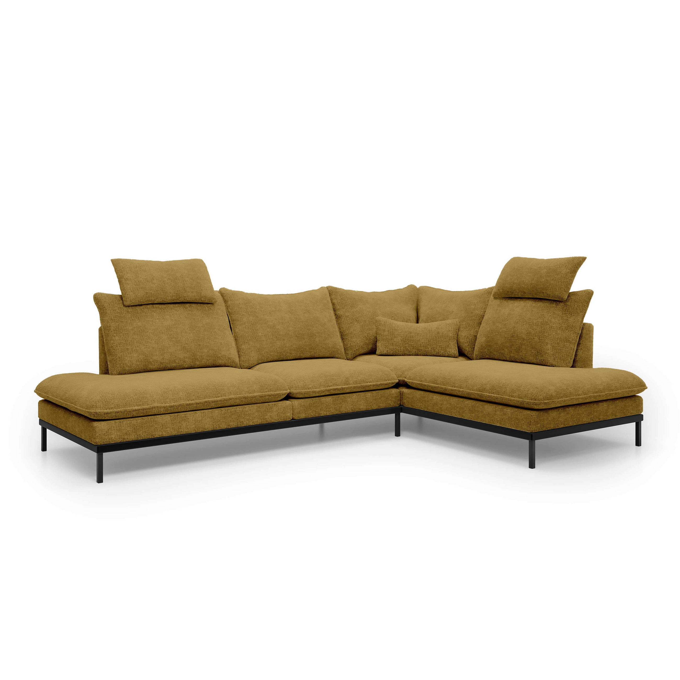 Pillovely Ecksofa Honigeiche 293x90x198 cm