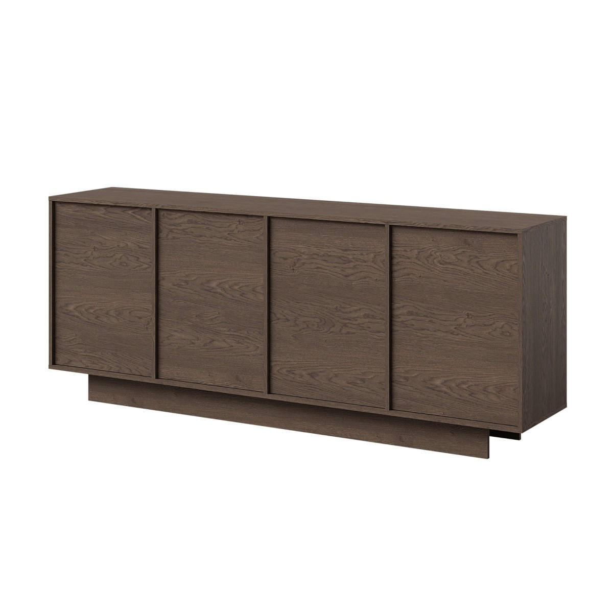 KOMMODE Balsi 4D 200 Baltic Storm - Walnussfarben, Holzwerkstoff (200/80/42cm) - mzm24