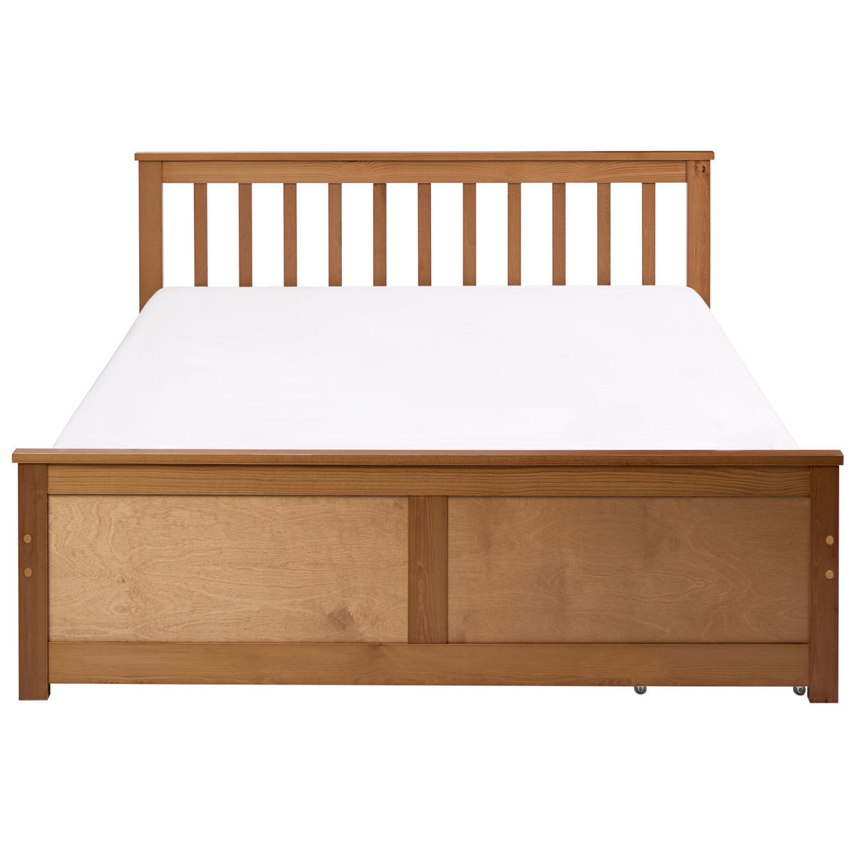 BETT mit 2 Schubladen 140/200 cm Kiefernholz Braun Olendon - Braun, Holz (140/200cm) - Beliani