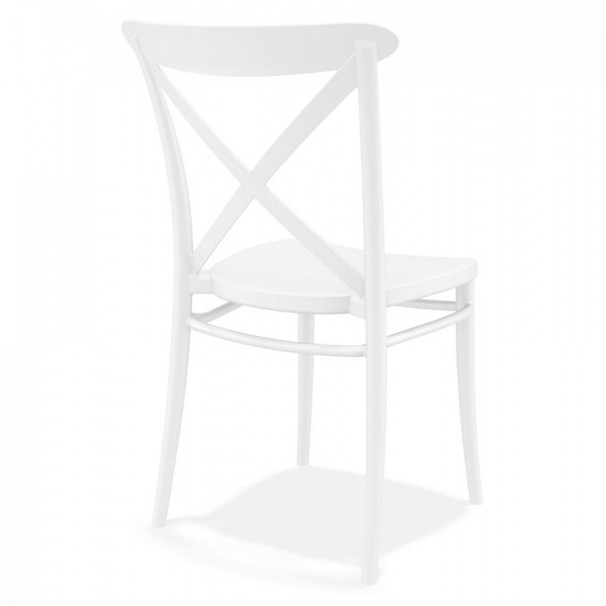 STUHL Weiß 51x87x51cm - Weiß, Kunststoff (51/87/51cm) - AlterEgo