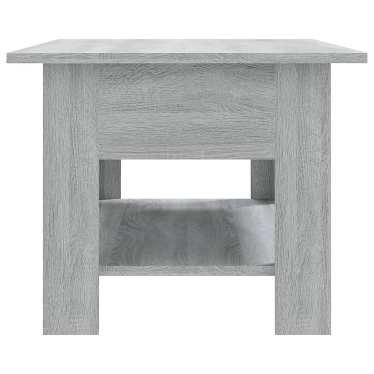 COUCHTISCH Grau Sonoma 102x55x42 cm Holzwerkstoff - Grau, Holzwerkstoff (102/55/42cm) - furnicato