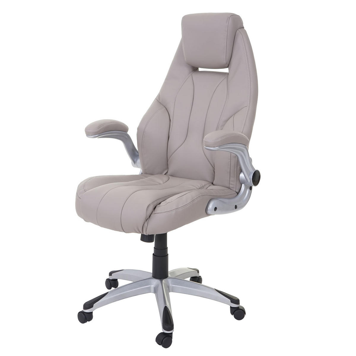BÜROSTUHL Grau - Grau, Textil (68/128/80cm) - MCW