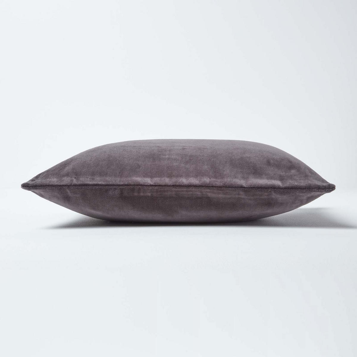 KISSENHÜLLE Baumwollsamt anthrazit 30/50 cm - Anthrazit, Textil (30/50cm) - Homescapes