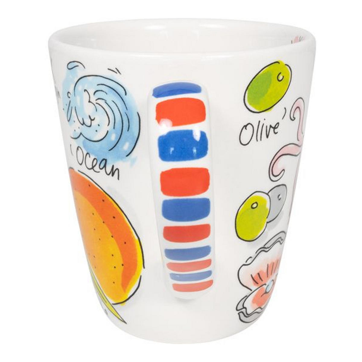 BECHER Liebesbrief O in Bunt - 350 ml - Multicolor, Keramik (0.35L) - Blond Amsterdam