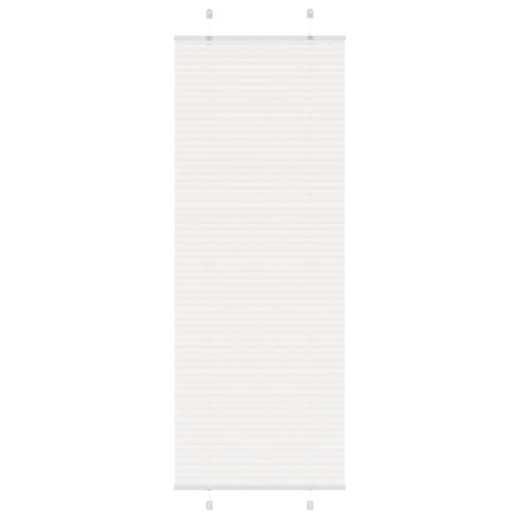 PLISSEE 70/200 cm Stoffbreite 69,4 cm aus Polyester Weiß - Weiß, Textil (70/200cm) - vidaXL