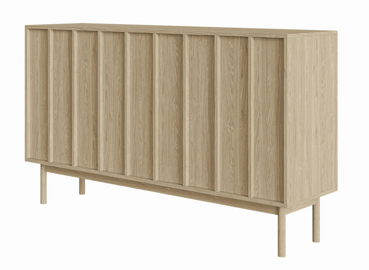 SIDEBOARD Neksto Eichenholzoptik 150 cm - Beige, Holz/Holzwerkstoff (149.4/87/40cm) - Selsey