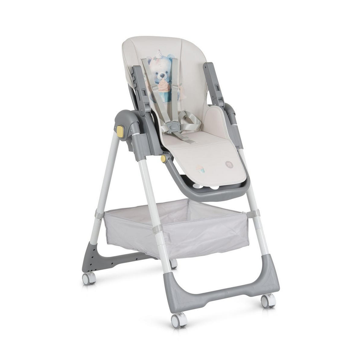 HOCHSTUHL Raffy klappbar gelb 4 Räder, Rückenlehne verstellbar, Korb, Gurt - Gelb, Kunststoff (50/105/70cm) - Moni