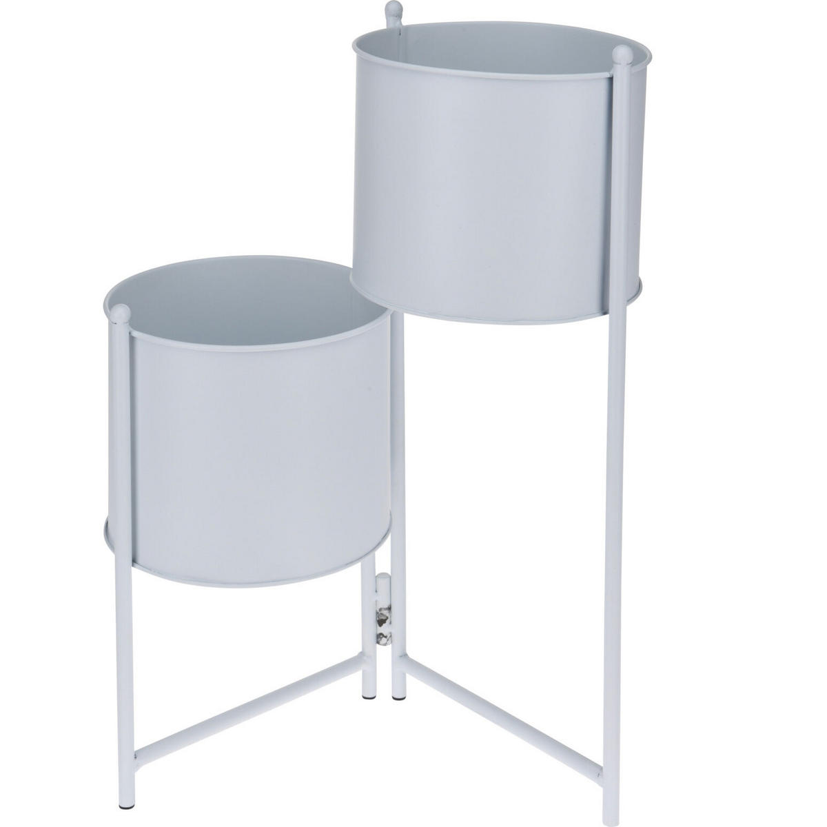 BLUMENSTÄNDER Metall 41/20/47 cm - Weiß, Metall (15/20/44cm) - Home Styling Collection