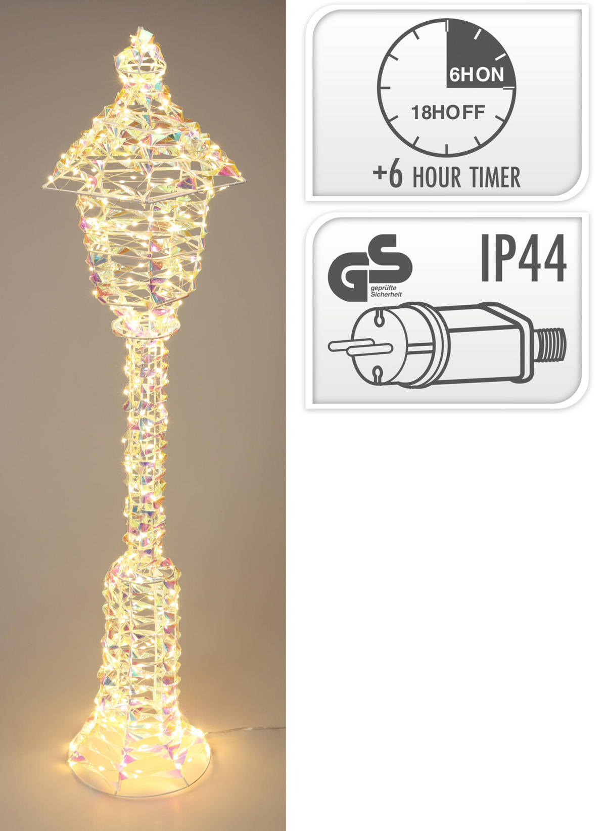 LATERNE Leuchtend Ø 90 cm - Goldfarben, Metall (21/90/21cm) - Home Styling Collection